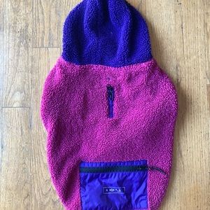 Canada Pooch Cool Factor Hoodie Size 20 Pink/Purple Teddy-Bear fleece Dog Hoodie